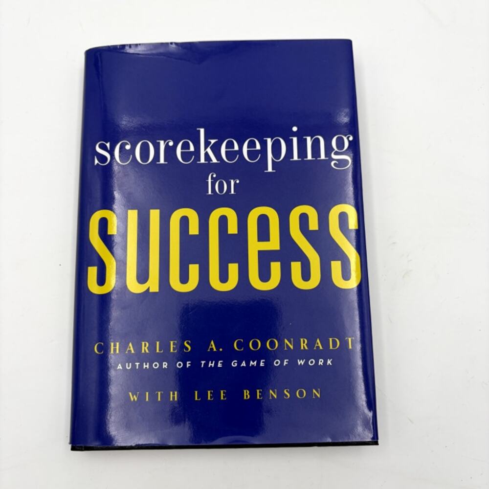 Scorekeeping for Success Coonradt Benson Hardcover Dust Jacket